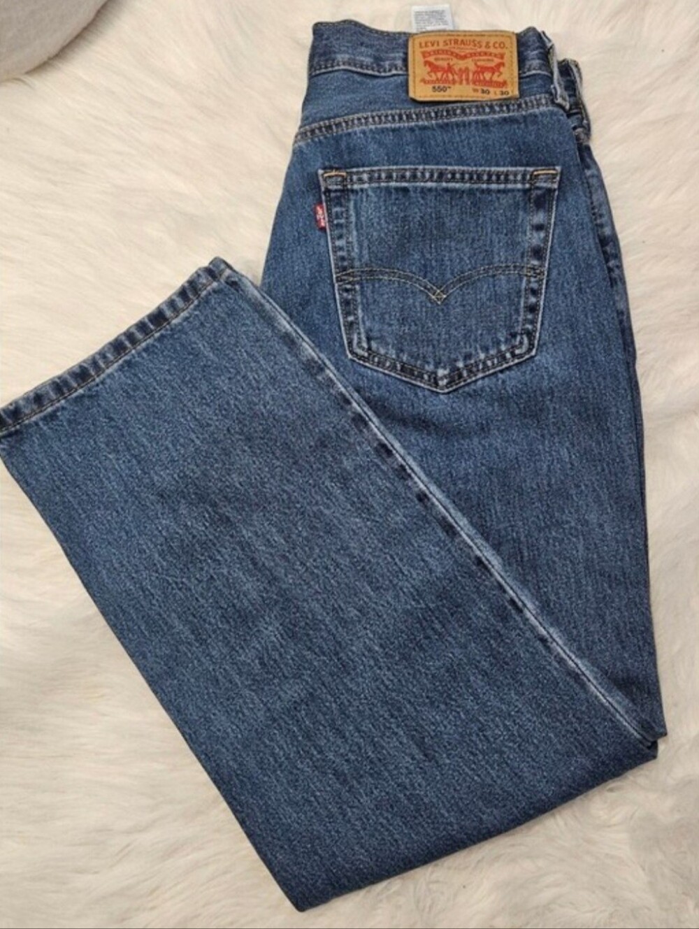 Levi's 550 30x30 Men's Jeans Medium Washed Blue Denim
